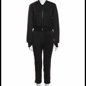 Women's Black Zip-Front Jumpsuit